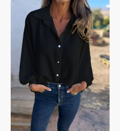 Chemise Fluide à Texture Gauffrée