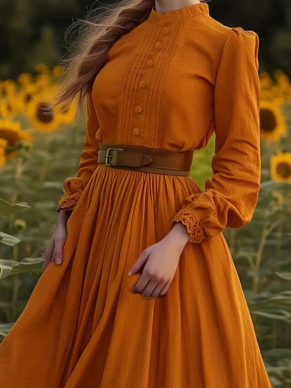 Amélia – Robe Longue Bohème Ceinturé