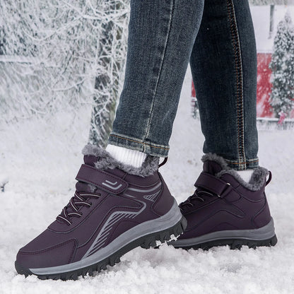 Chaussures de Marche Hivernales Fourrées et Antidérapantes