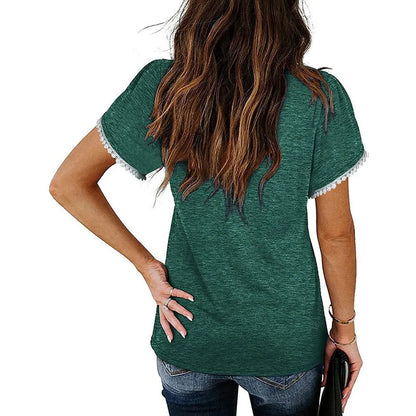 Mélina – T-shirt Fluide à Col en V
