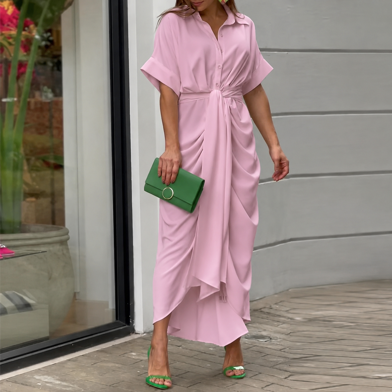 Élise – Robe Midi Élégante
