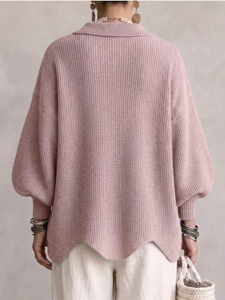 Gilet en Maille Rétro à Boutons Dorés