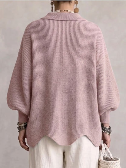 Gilet en Maille Rétro à Boutons Dorés
