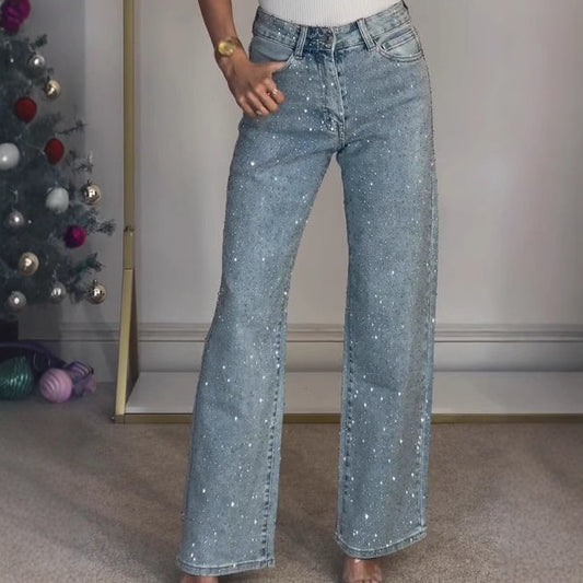Pantalon Droit Taille Haute