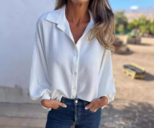 Chemise Fluide à Texture Gauffrée