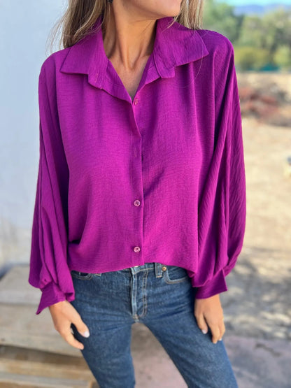 Chemise Fluide à Texture Gauffrée