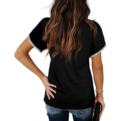 Mélina – T-shirt Fluide à Col en V