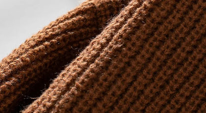 Gilet ample en maille à boutonnage simple et manches longues