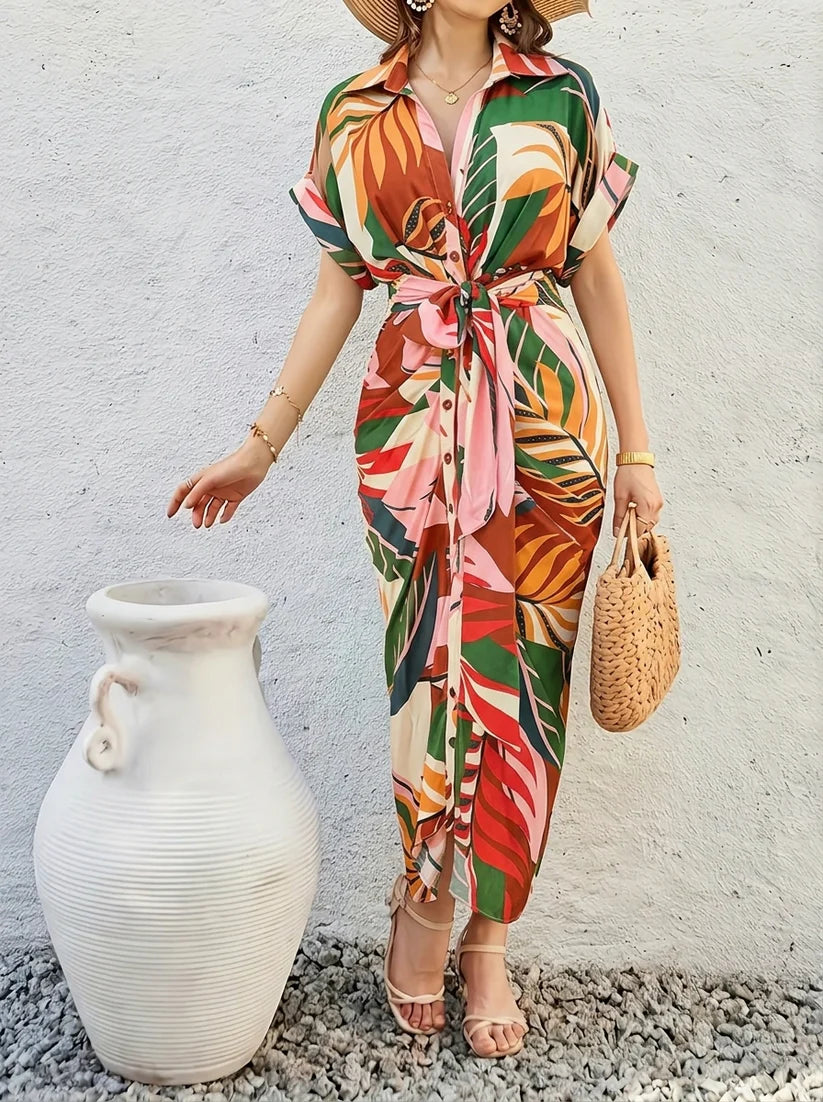 Élise – Robe Midi Élégante