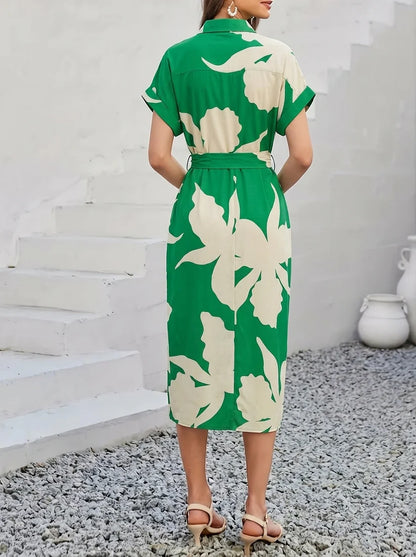 Élise – Robe Midi Élégante