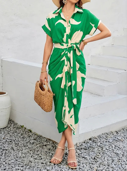 Élise – Robe Midi Élégante