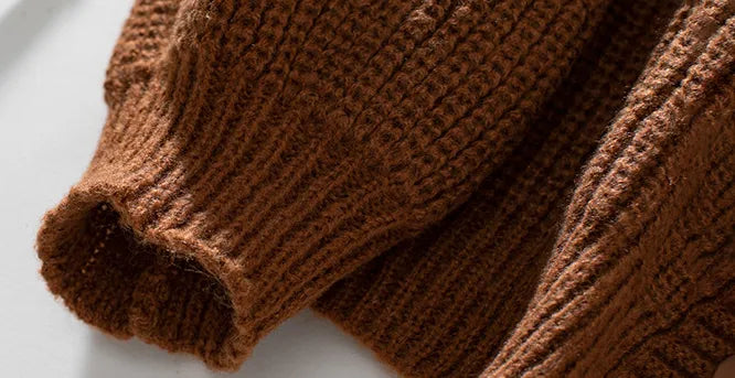 Gilet ample en maille à boutonnage simple et manches longues