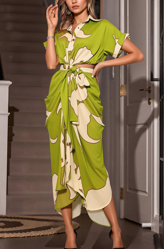 Élise – Robe Midi Élégante
